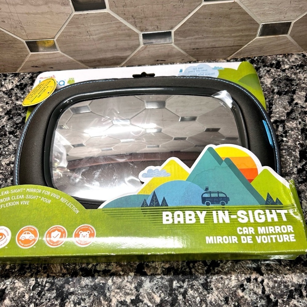 BABY IN-SIGHT CAR MIRROR – Brica by Munchkin | Shatter-Resistant | New in Box